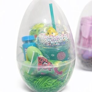 Source Unknown Green Party Favor Egg with Assorted Mini Toys